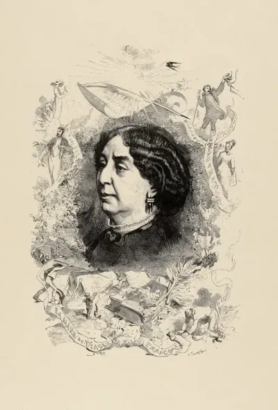 George Sand Dapres Bocourt