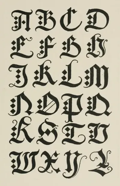 German Gothic Capitals 5