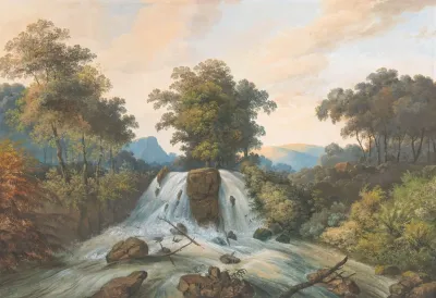 Gezicht Op De Rivier Van Kema Waterhaalplaats