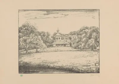 Gezicht Op Het Landhuis Van Landgoed Ockenburgh Ockenburgh