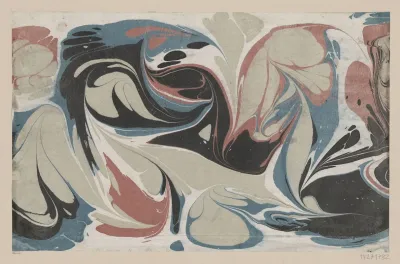 Gezogenes Marmorpapier 5