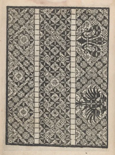 Giardineto Novo Di Punti Tagliati Et Gropposi Per Exercitio Et Ornamento Delle Donne Pl 06
