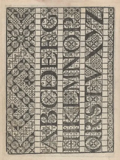 Giardineto Novo Di Punti Tagliati Et Gropposi Per Exercitio Et Ornamento Delle Donne Pl 08