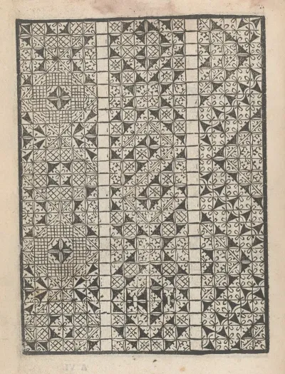 Giardineto Novo Di Punti Tagliati Et Gropposi Per Exercitio Et Ornamento Delle Donne Pl 25