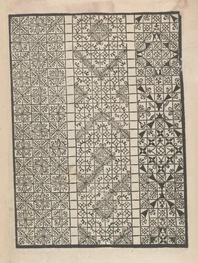 Giardineto Novo Di Punti Tagliati Et Gropposi Per Exercitio Et Ornamento Delle Donne Pl 31