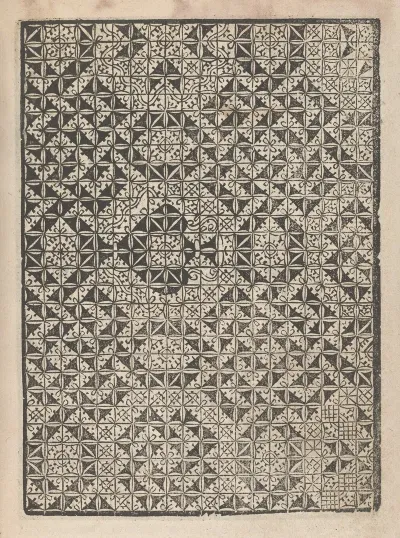 Giardineto Novo Di Punti Tagliati Et Gropposi Per Exercitio Et Ornamento Delle Donne Pl 37