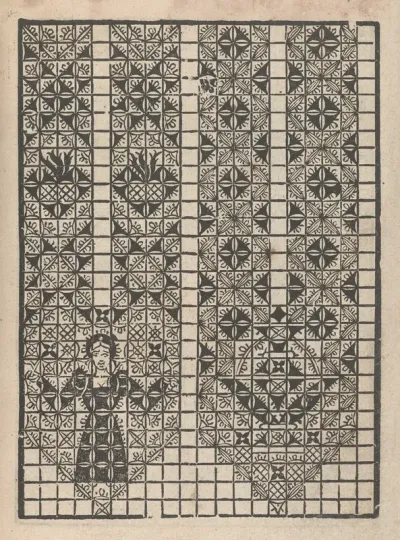 Giardineto Novo Di Punti Tagliati Et Gropposi Per Exercitio Et Ornamento Delle Donne Pl 41