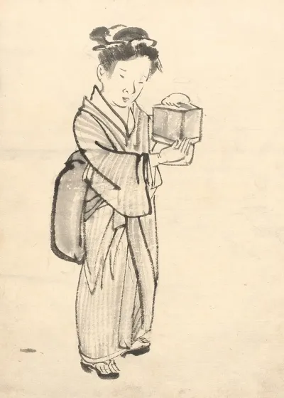 Girl Holding A Cricket Cage