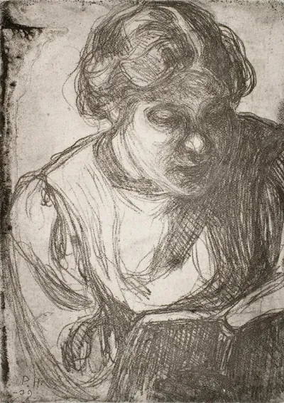 Girl Reading Hilda Tamminen