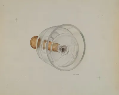 Glass Butter Mold