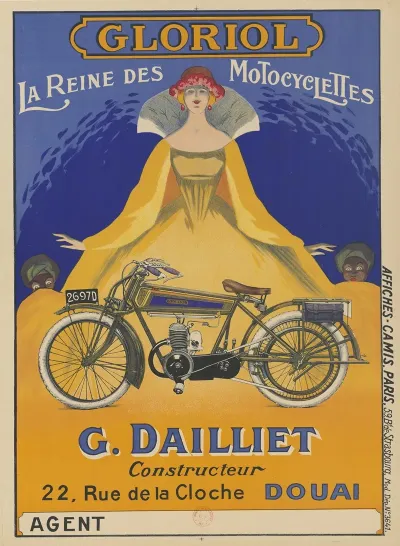 Gloriol La Reine Des Motocyclettes G Dailliet Constructeur 22 Rue De La Cloche Douai