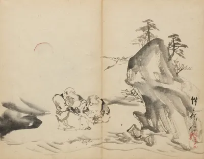 Gods Of Fortune At Mt Penglai