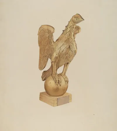 Golden Eagle Gatepost