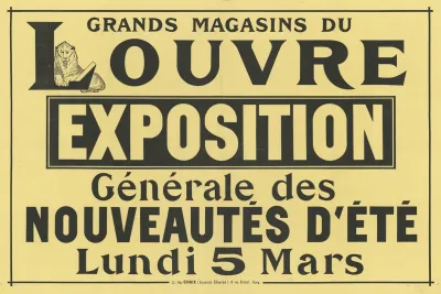 Grands Magasins Du Louvre Exposition Generale Des Nouveautes Dete 2
