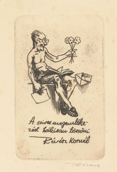 Greeting Card From Kornel Revesz