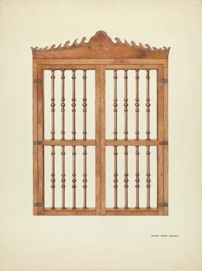 Grille Doors Of Wood