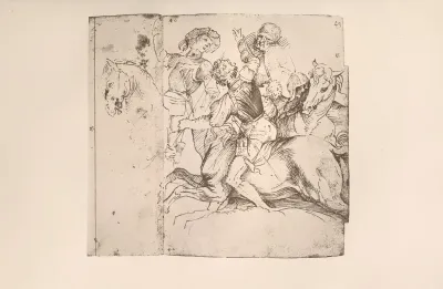 Group From Pharaoh In The Red Sea After The Woodcut By Titian