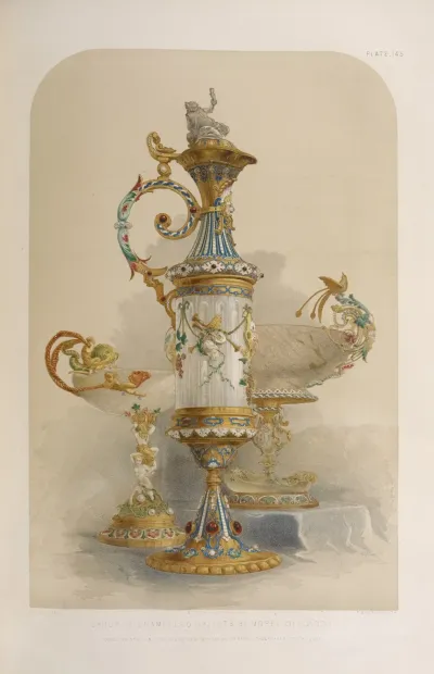 Group Of Enamelled Objects