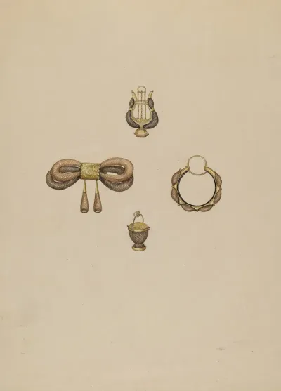 Group Of Hair Jewelry