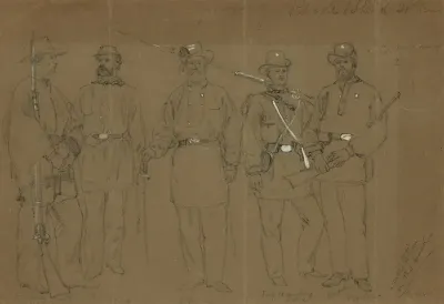 Group Of Rhode Island Soldiers Company C