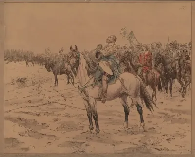 Gustav Adolf Before The Battle Of Lutzen 1632