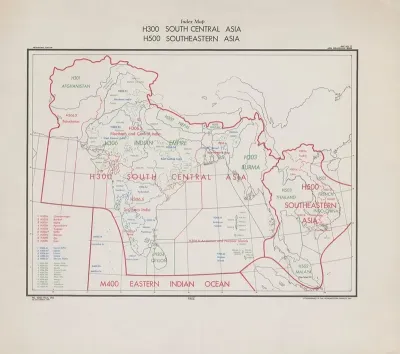 H300 South Central Asia H500 Southeastern Asia Index Map