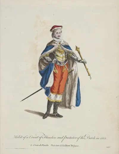 Habit Of A Count Of Flanders And Protector Of The Dutch In 1582