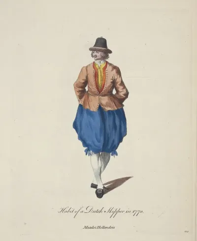 Habit Of A Dutch Skipper In 1770 Matelot Hollandois