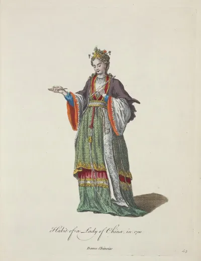 Habit Of A Lady Of China In 1700 Dame Chinoise