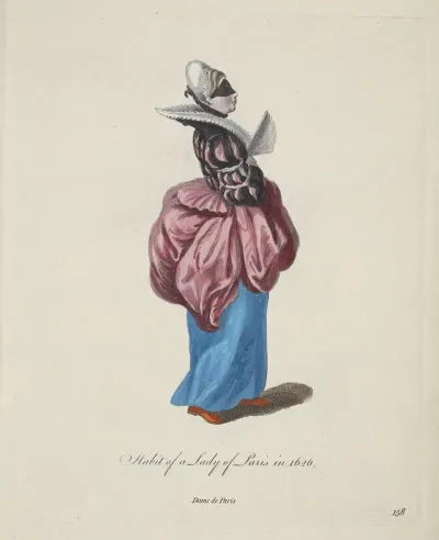 Habit Of A Lady Of Paris In 1626 Dame De Paris