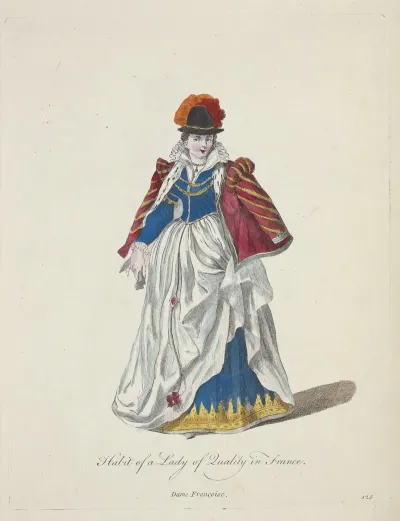Habit Of A Lady Of Quality In France Dame Francoise
