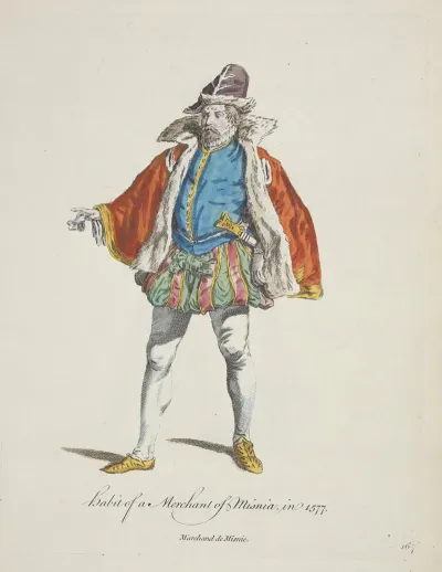 Habit Of A Merchant Of Misnia In 1577 Marchand De Misnie