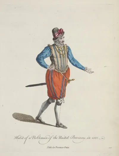 Habit Of A Nobleman Of The United Provinces In 1588 Noble Des Provinces Unies