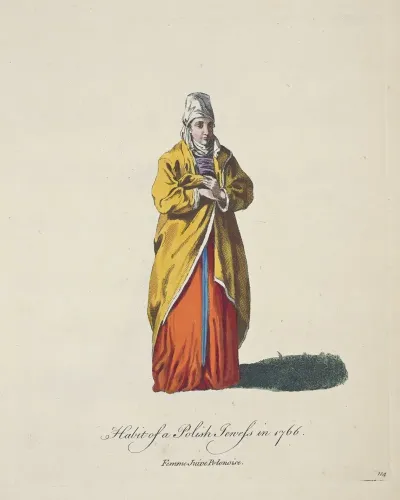 Habit Of A Polish Jewess In 1766 Femme Juixe Polonoise