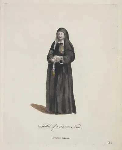 Habit Of A Saxon Nun Religieuse Saxonne