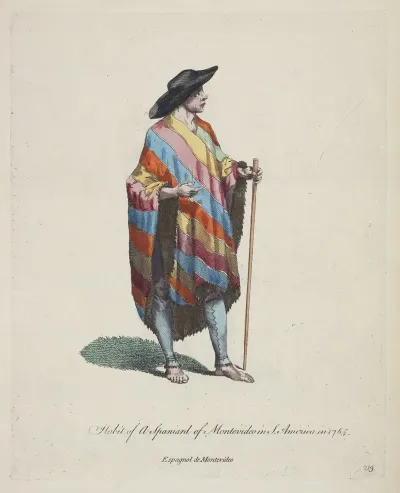 Habit Of A Spaniard Of Montevideo In South America In 1764 Espagnol De Montevideo 2