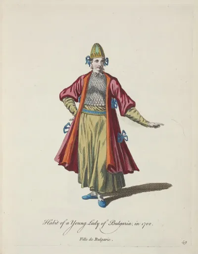 Habit Of A Young Lady Of Bulgaria In 1700 Fille De Bulgarie