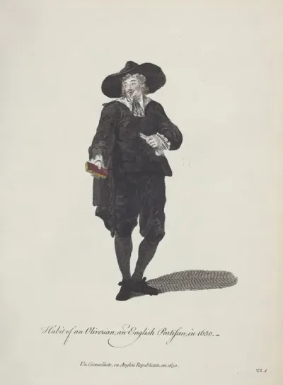 Habit Of An Oliverian An English Partisan In 1650 Un Cromvelliste Ou Anglois Republican En 1650