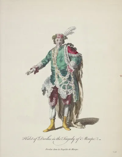 Habit Of Dorilas In The Tragedy Of Merope Dorilas Dans La Tragedie De Merope