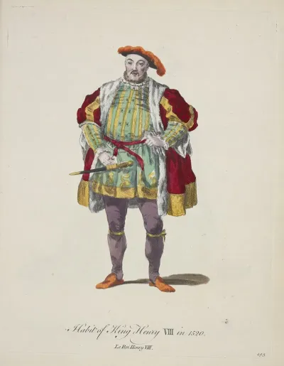 Habit Of King Henry Viii In 1520 Le Roi Henry Vii