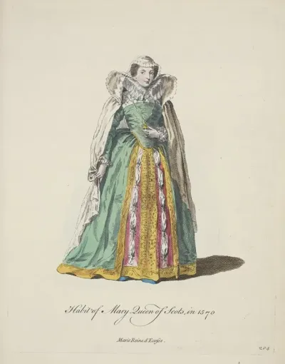 Habit Of Mary Queen Of Scots In 1570 Marie Reine Decosse