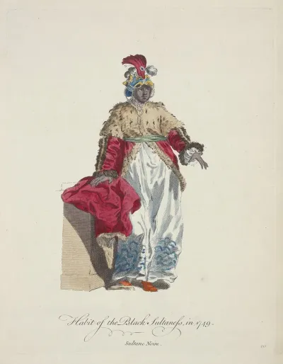Habit Of The Black Sultaness In 1749 Sultane Noire 2