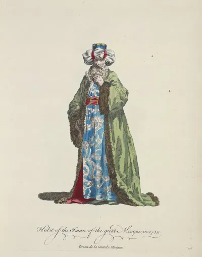 Habit Of The Iman Of The Great Mosque In 1749 Iman De La Grande Mosquee