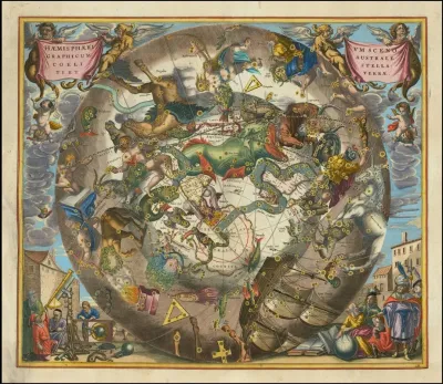 Haemisphaerium Scenographicum Australe Coeli Stellati Et Terrae