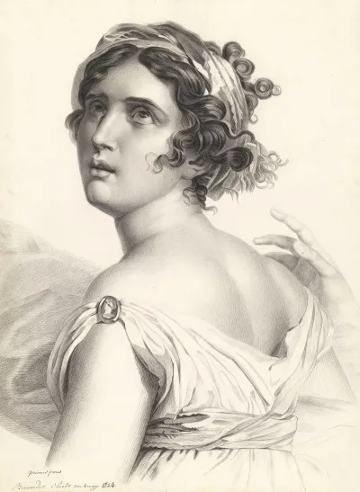 Half Figure Of Corinne