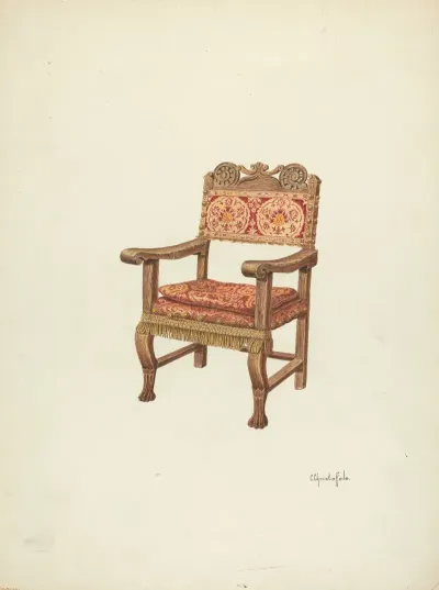 Hand Carved Armchair