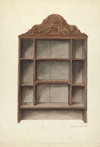 Hand Carved Cabinet 2