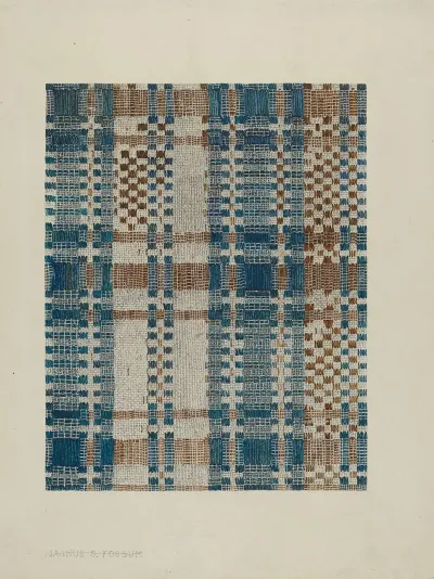 Handwoven Coverlet 12