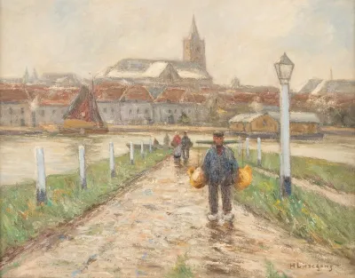 Harbour Town By The Lower Rhine
