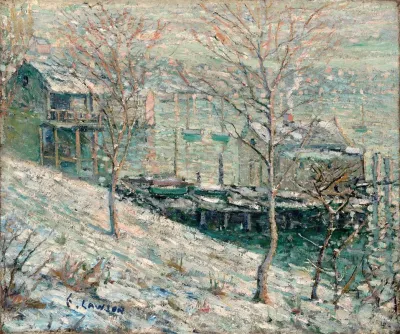 Harlem River Winter Scene